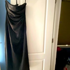 Strapless black formal gown size 2